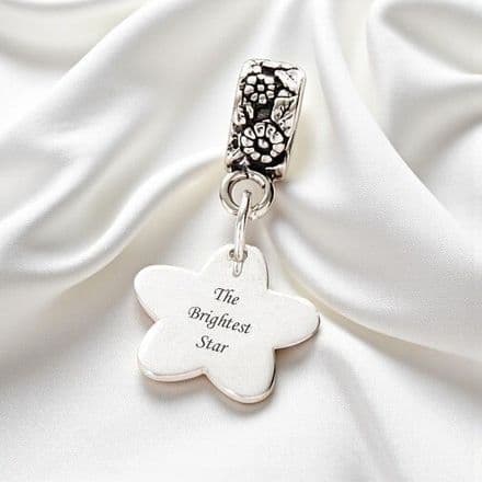 Memorial Charm, The Brightest Star, Sterling Silver