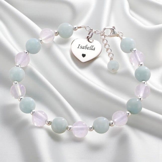 Moonstone and Amazonite Healing Bracelet | Someone Remembered