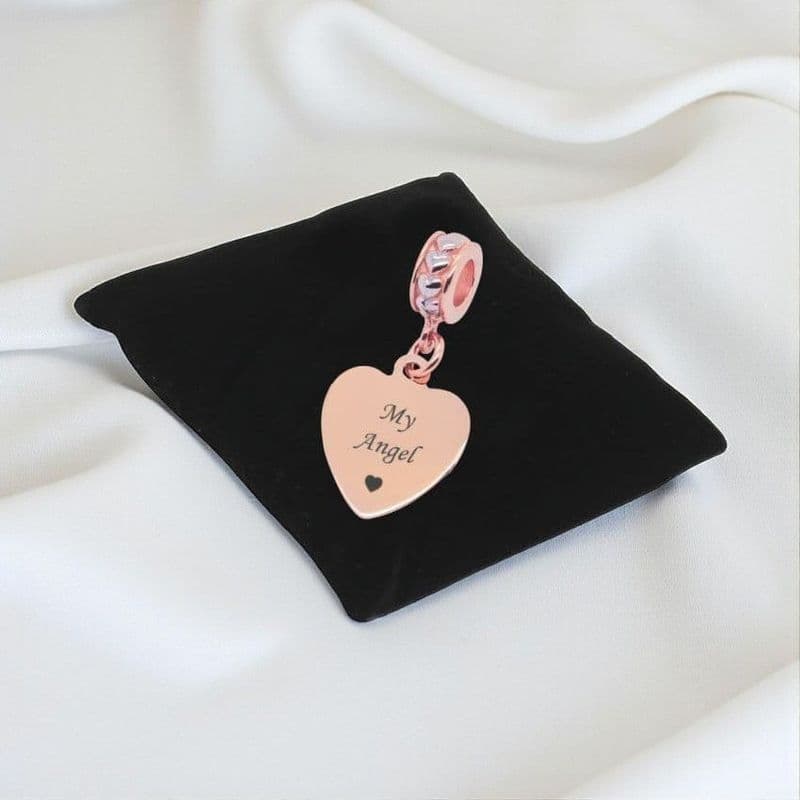 My Angel, Rose Gold Memorial Charm | Someone Remembered