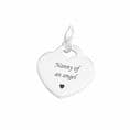 Nanny of an Angel Charm, Sterling Silver Heart | Someone Remembered
