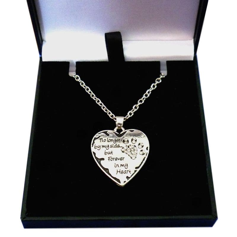 No Longer by my Side but forever in My Heart Necklace | Someone Remembered