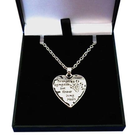 No Longer By My Side But Forever in My Heart Necklace