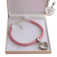 Permanent Photo Bracelet with Engraving. Black or Pink, Personalised | Someone Remembered