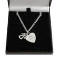 Personalised Angel & Heart Necklace with Engraving  | Someone Remembered