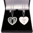 Personalised Angel Wings Necklace, Engraving on the Back | Someone Remembered