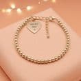 Personalised Bracelet in Rose Gold Beads with Engraving | Someone Remembered