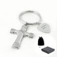 Personalised  Memorial Cross Keyring | Someone Remembered