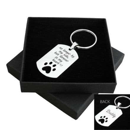 Pet Loss, Engraved Memorial Keyring, Cat, Dog, Personalised Engraving