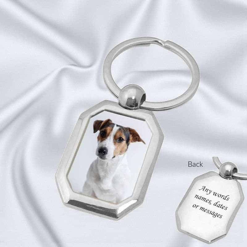 Pet Loss Keyring, Any Photo and Engraving| Someone Remembered