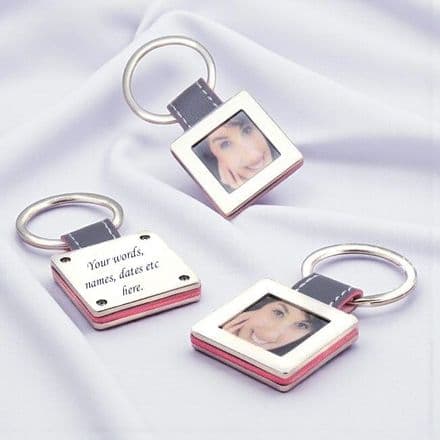 Photo Frame Keyring with Engraving