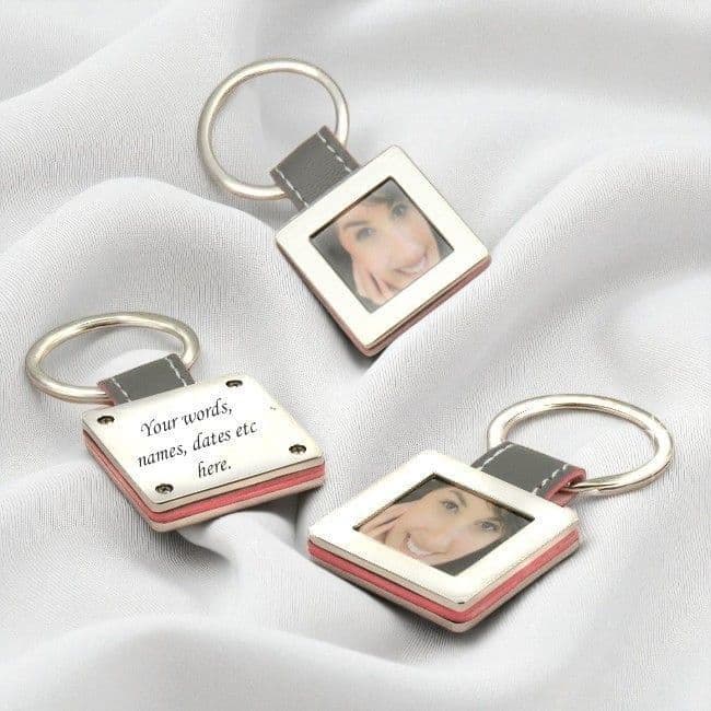Photo Frame Keyring with Engraving | Someone Remembered