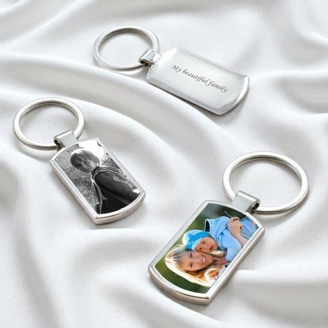 Photo Keyring - Dogtag | Someone Remembered