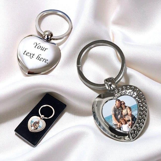 Photo Keyring - Heart | Someone Remembered