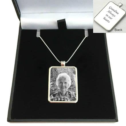 Photo Necklace on Sterling Silver Chain