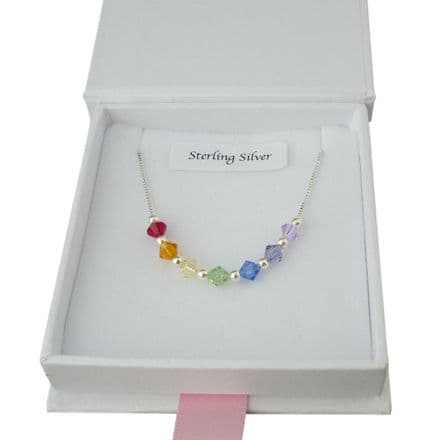 Rainbow Bridge Necklace, Sterling Silver