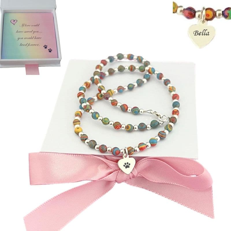 Pet Loss Necklace with Engraved Tag | Someone Remembered