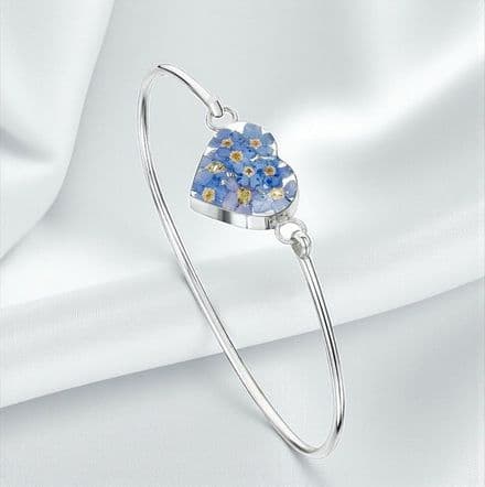 Remembrance Bangle, Forget Me Not Collection