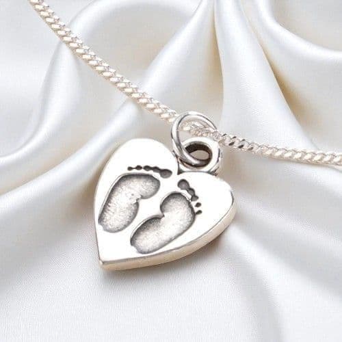 Footprints on Your Heart Necklace | Someone Remembered