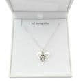Silver Paw Over Heart Memorial Necklace | Someone Remembered