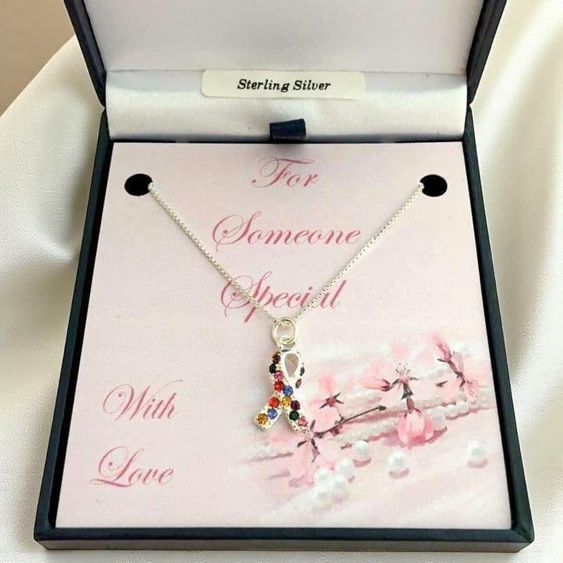 Sterling Silver Autism Awareness Necklace | Someone Remembered