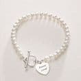 Freshwater Pearl Memorial Bracelet with Engraving | Someone Remembered
