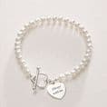 Freshwater Pearl Memorial Bracelet with Engraving | Someone Remembered