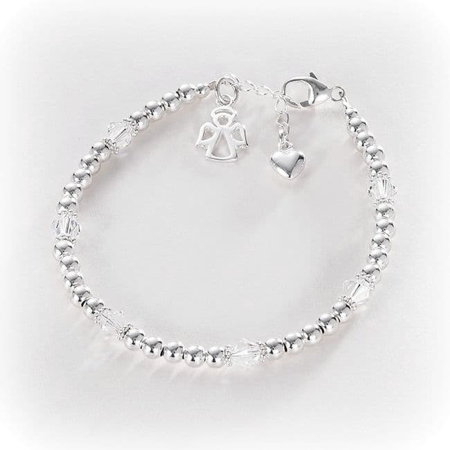 Angel Bracelet with Silver Beads