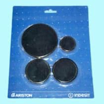 44AR0000 Conjunto de 4 tapetas + 4 quemadores para cocina Ariston Indesit