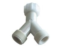 03AG011 Racor de acoplamiento para 2 tubos 3/4" en forma de Y