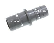 03AG021 Racor para unión empalme de tubos 21 x 23mm