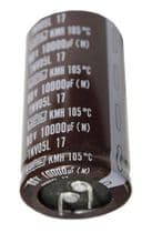 10000uF-80V Condensador electrolitico 10.000uF 80V, 105ºC 63x35mm