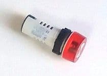 12774/220 Piloto con zumbador indicador luminoso rojo intermitente 220Vac