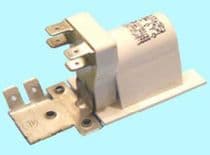 12FA0005 Filtro antiparasitario para lavadora Fagor, 1LM35, EL559, F501T, 0,1MF+2,2MOH, 2X27pF