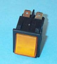 14AG013 Interruptor bipolar amarillo cuatro contactos