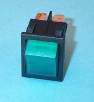 14AG018 Interruptor bipolar verde con luz, = 49HF233 = YZ-957V