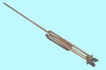 38AR0104 Resistencia para termo Ariston, Indesit 2500W, 245 mm, vaina 575 m