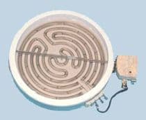 40CU1001 Placa radiante de vitroceramica 1200W triple bobina, diametro exterior 165mm, diametro interior 145mm