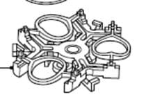 4222-036-12990 Soporte de cuchillas para afeitadora Philips