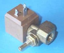 49BQ037 Electrovalvula con bobina de 14W, salida en angulo de 90º