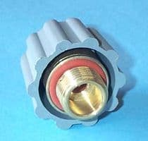 49BQ061 Tapon valvula para centro de planchado de 1/2" 20mm color negro