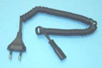 49DM021 Cable universal para afeitadora con conectores Longitud: 2 metros Medidas: 2 x 0,5mm