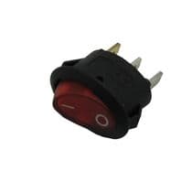 49HF0041 Interruptor ovalado luminoso rojo