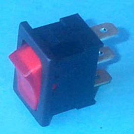 49HF140 Interruptor tipo pequeño Micromax Luminoso rojo Conexiones con ...