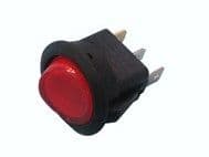 49UF0007 Interruptor redondo luminoso rojo, para cafetera CG7222-01