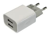 Adaptador cargador Enchufe a USB 2 X 5V/2A