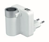 ALM-052 Cargador Alimentador 100-240Vca / Dual 5Vcc y 12Vcc/1000mA