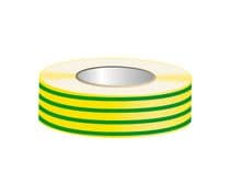 AM-40V/A Cinta aislante verde y amarilla PVC 25m