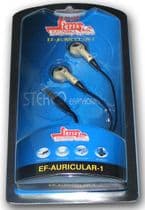 AUR-EF1 Auriculares estéreo intra-auditivos con control de volumen Jack 3,5mm Cable OFC