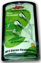 AUR-EF7 auriculares estereo para MP3, MP4 jack de 2,5mm