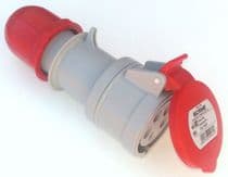 Base Aerea Industrial Trifasico Enchufe Hembra Cetac 16A 380V 3P + Neutro + Tierra